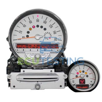 N° OEM: 918950504 / 3455539 / 920139302 / 9153402 / 9136196 / 918950503 / 9 189 505-03 / 918950502 / 9 189 505-02 / 9125929 / 9 125 929 / 917874201 / 9 178 742-01 / 923243202 / 9 232 432-02 / 926058401 / 9 260 584-01 / 923243203 / 9 232 432-03 / 923243303 / 9 232 433-03  - Mini COOPER - Quadro strumenti integrato nel cruscotto
